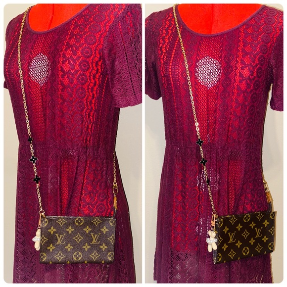 Authentic Louis Vuitton Bucket Pouch PM Monogram crossbody WOC - Picture 2 of 11